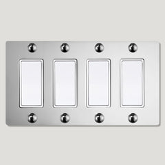 JASPER 4G Rocker Light Switch - Polished Nickel