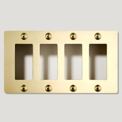 Plank Hardware JASPER 4G Universal Plate - Unlacquered Brass