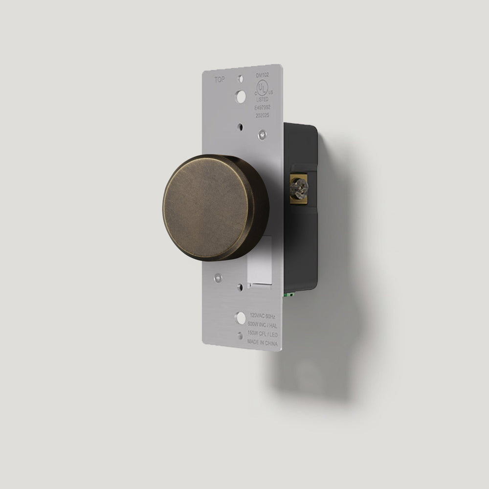 JASPER Dimmer Switch Module - Antique Brass Detail