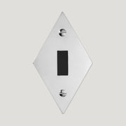Plank Hardware JASPER Switch Diamond Backplate - Polished Nickel