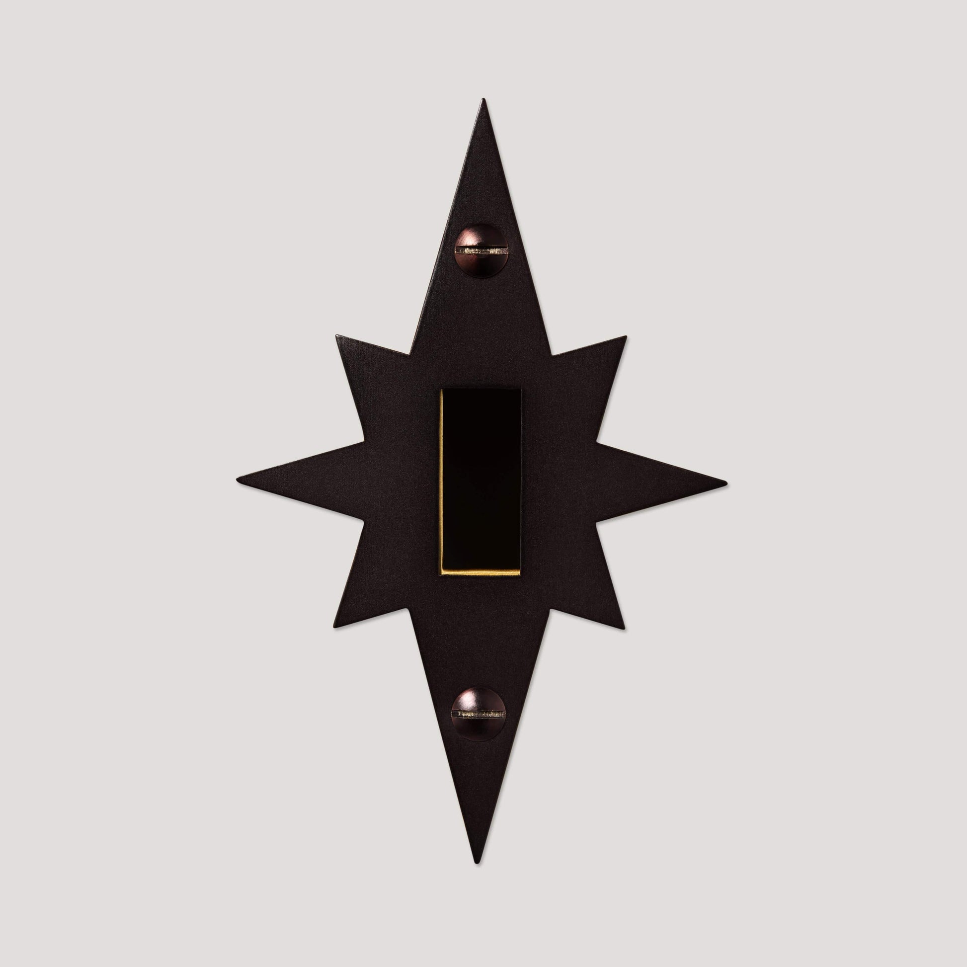 Plank Hardware JASPER Switch Star Backplate - Blackened Bronze
