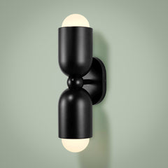 Plank Hardware JENSEN Double Wall Sconce - Black