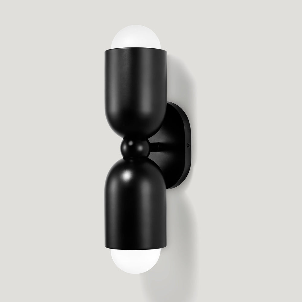 JENSEN Double Wall Sconce - Black