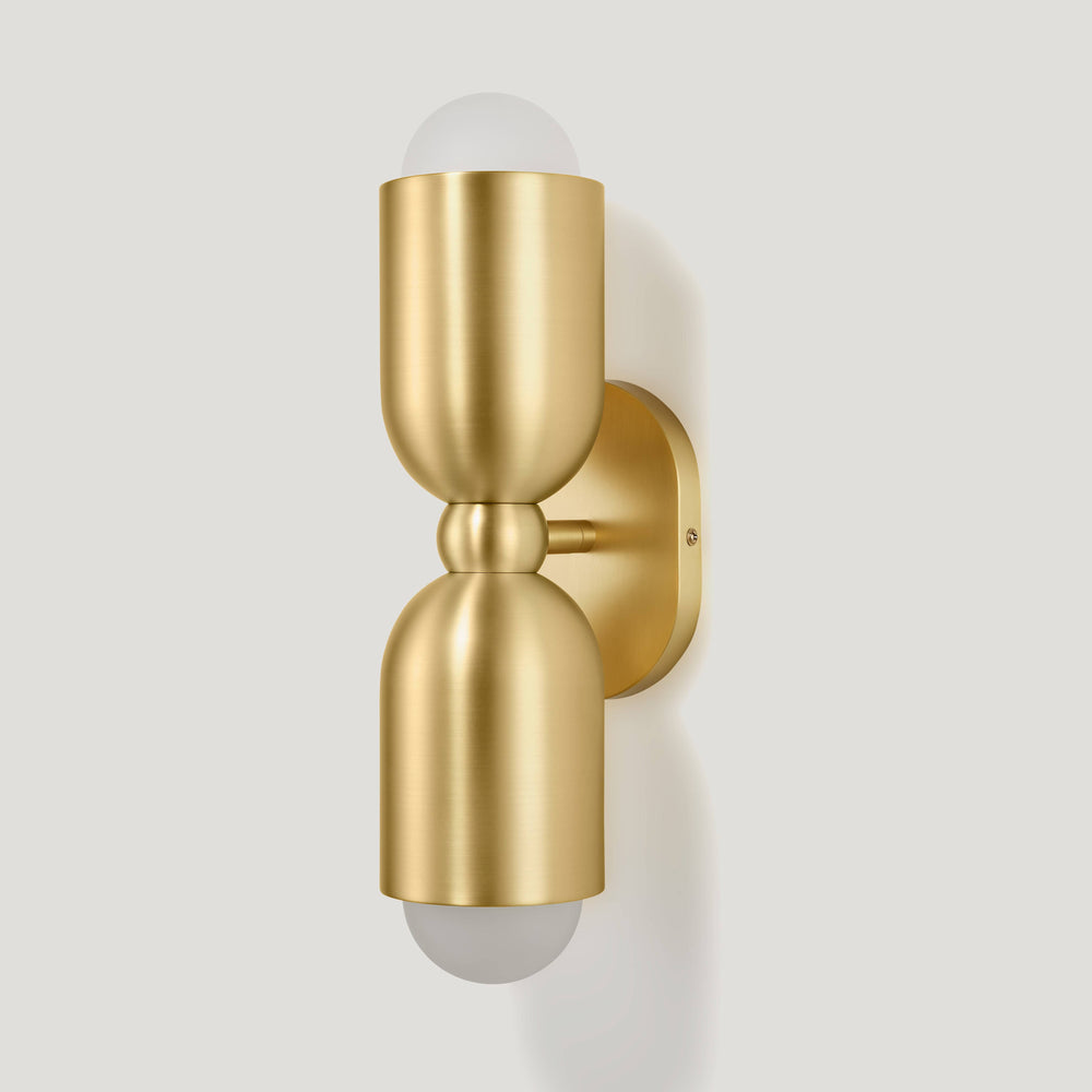 JENSEN Double Wall Sconce - Brass