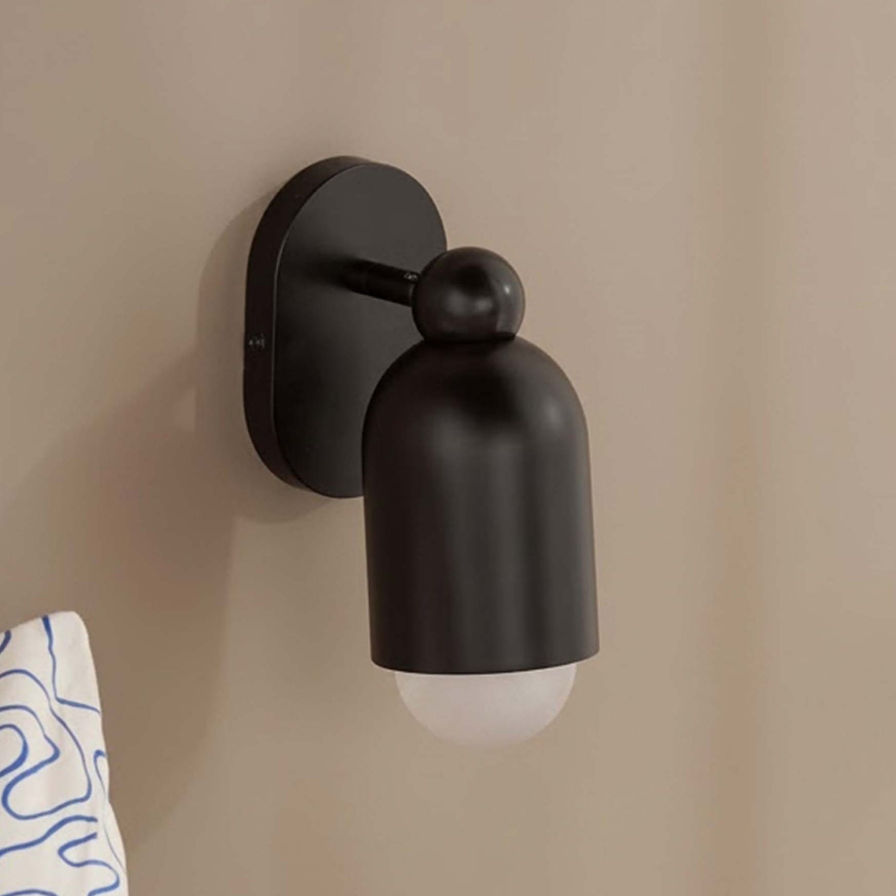 Plank Hardware JENSEN Single Wall Sconce - Black