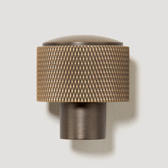 Plank Hardware KEPLER Knurled Button Wall Hook - Antique Brass