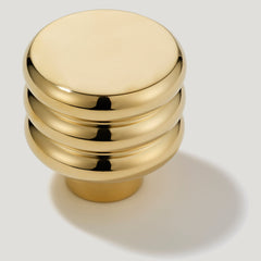 ALVA Cabinet Knob - Unlacquered Brass