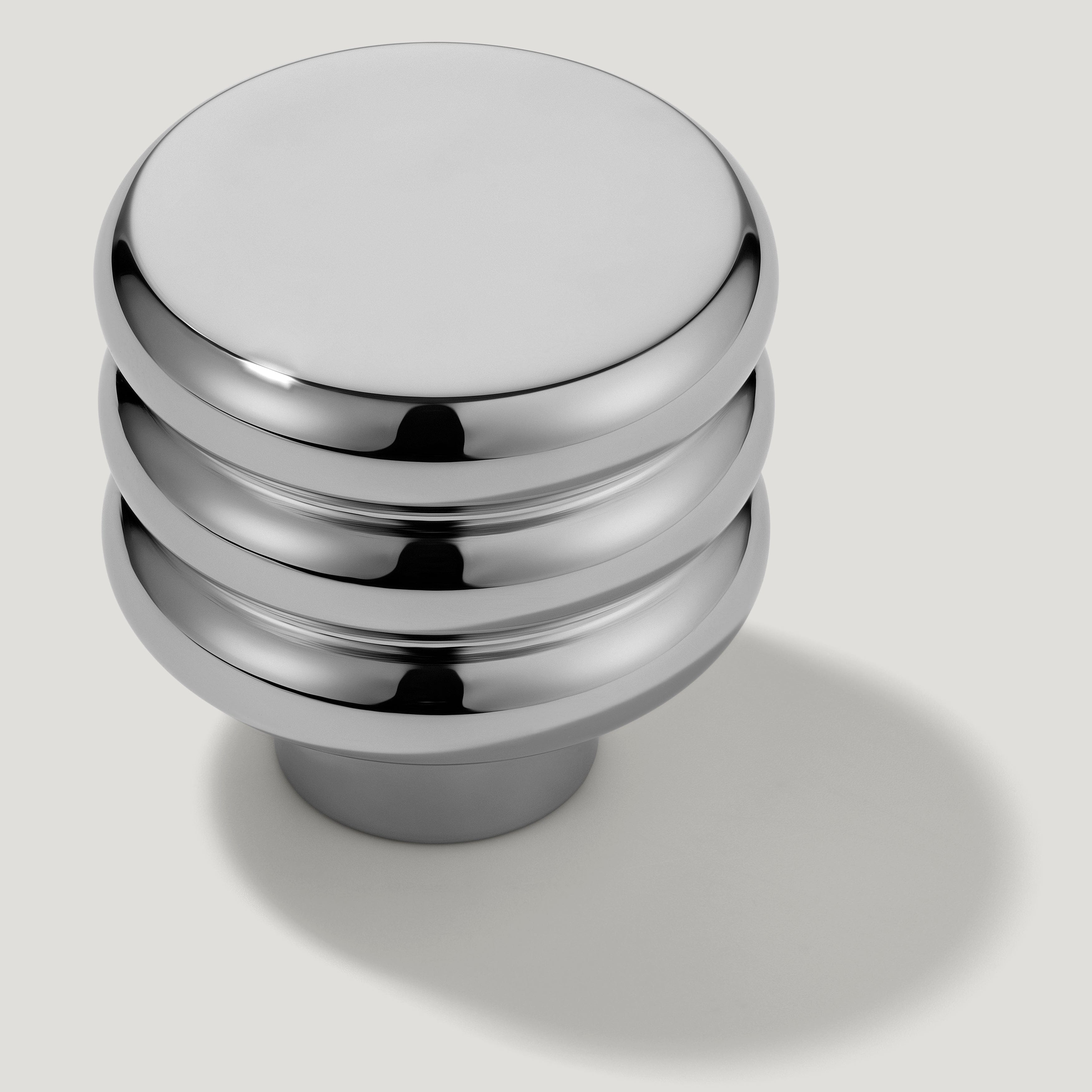 Plank Hardware Knob only ALVA Tubular Knob - Polished Nickel