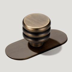 ALVA Cabinet Knob - Antique Brass