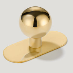 BOBBIN Ball Cabinet Knob - Unlacquered Brass