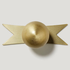 ELIZA Ribbon Knob Backplate - Brass