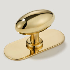 PEYTON Oval Cabinet Knob - Unlacquered Brass