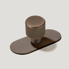 REVILL Knurled Cabinet Knob - Antique Brass