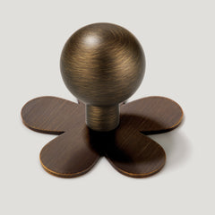 BOBBIN Ball Cabinet Knob - Antique Brass
