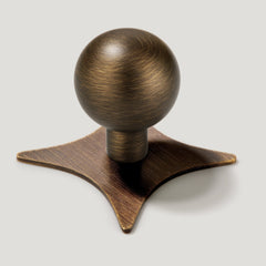 BOBBIN Ball Cabinet Knob - Antique Brass