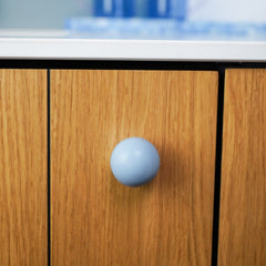 Plank Hardware KOJI Round Cabinet Knob - Pale Blue