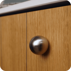 Plank Hardware koji round cabinet knob satin nickel 43685939085591