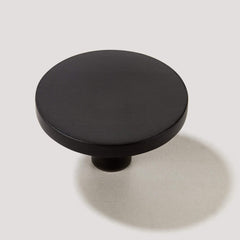 Plank Hardware large 1 42 lovell circular cabinet knob black 40203673075991