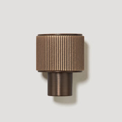 Plank Hardware LENNON Grooved Button Wall Hook - Antique Brass