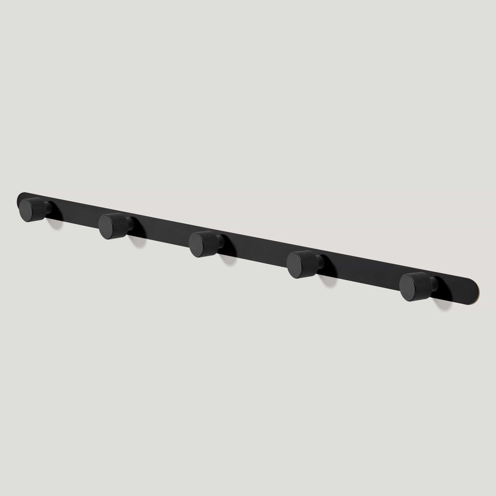 LENNON Metal Wall Mounted Coat Rack - Black