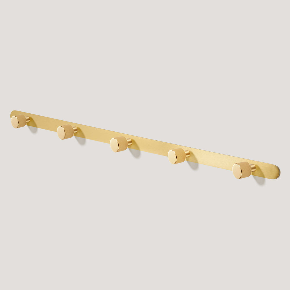 LENNON Metal Wall Mounted Coat Rack - Brass