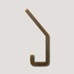 Plank Hardware LEVI  Square Hook - Antique Brass