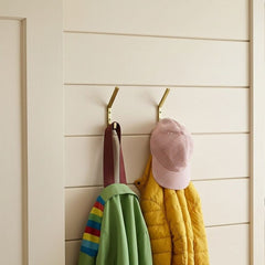 Plank Hardware LEVI Square Wall Hook - Brass