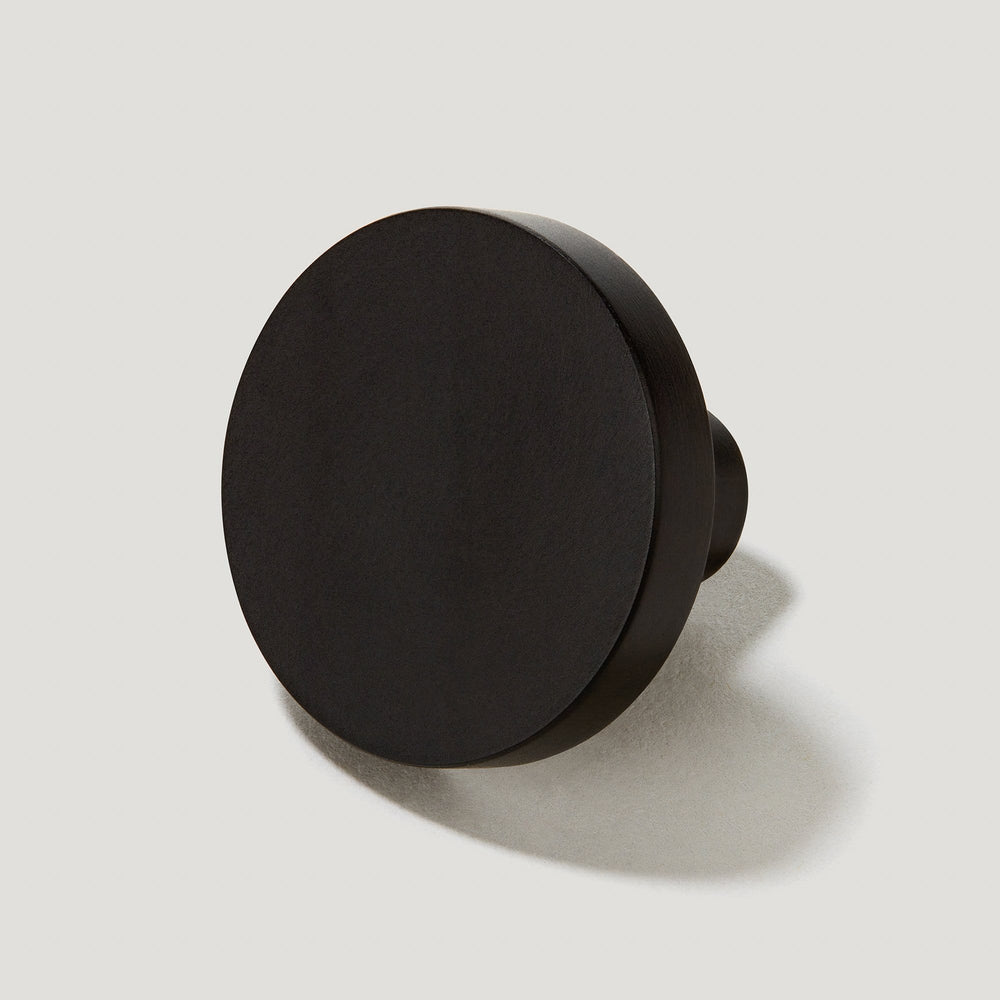 LOVELL Circular Cabinet Knob - Black