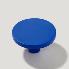 Plank Hardware lovell circular cabinet knob cobalt blue 43135168086295