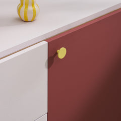 Plank Hardware lovell circular cabinet knob lemon yellow 42587920531735