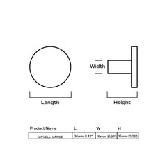 Plank Hardware lovell circular hook soft lilac 43587624075543