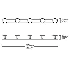 Plank Hardware lovell hook backplate set black 44291084583191