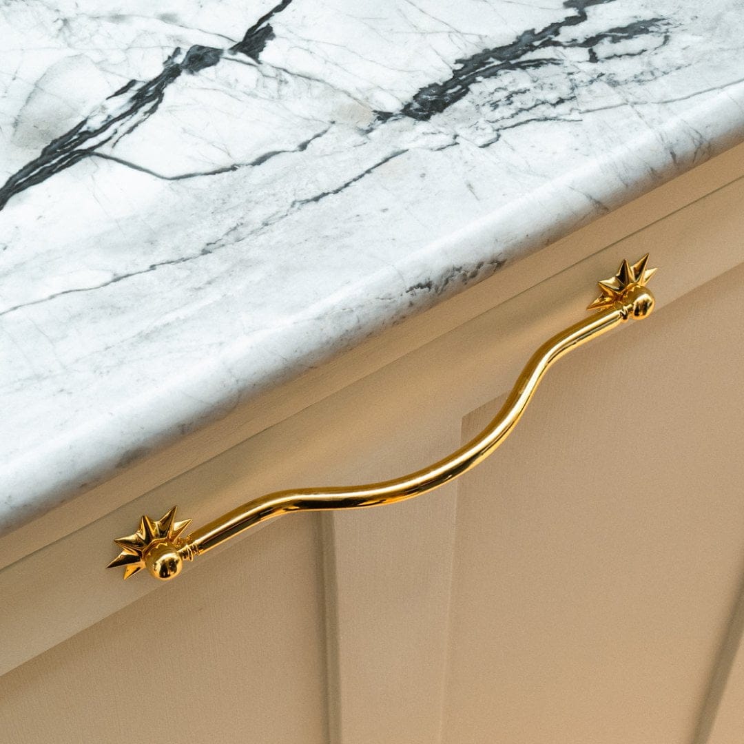 Plank Hardware LYON Pull - Unlacquered Brass