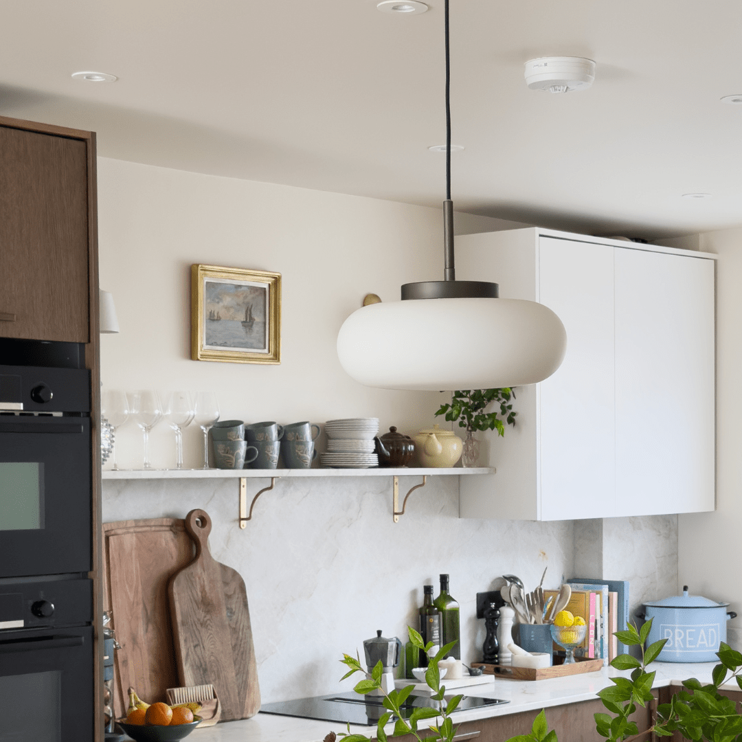 Plank Hardware MARIN Glass Pendant Light - Antique Brass