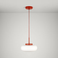 Plank Hardware marin glass pendant light rust red 45872140845335