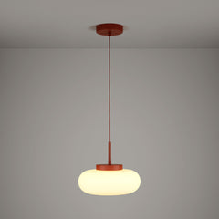 Plank Hardware marin glass pendant light rust red 45872140878103