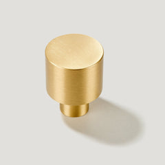 Plank Hardware maxwell button cabinet knob brass 40203636539671