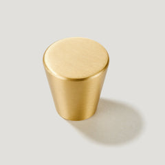 Plank Hardware medium 0 79 x 0 79 hubble tapered cabinet knob brass 40203636572439