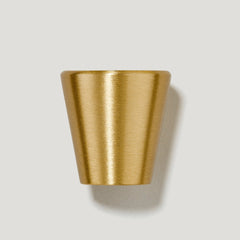 Plank Hardware medium 0 79 x 0 79 hubble tapered cabinet knob brass 40203636637975