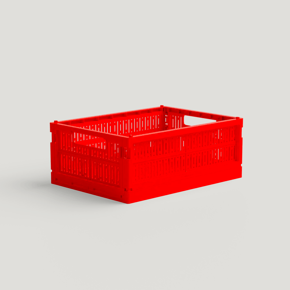 Recycled MADE CRATE - Bright Red