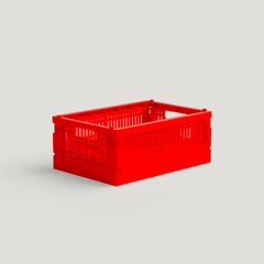 Plank Hardware mini recycled made crate bright red 45153472348439