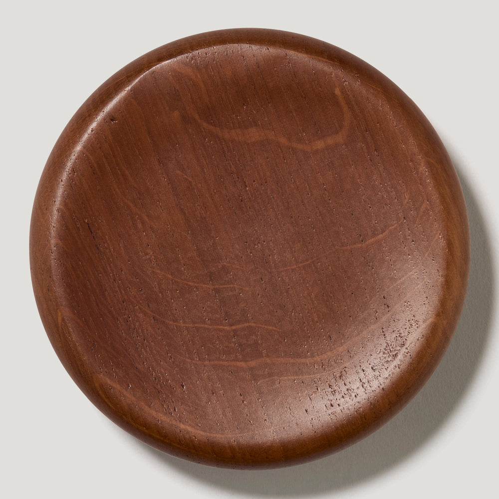 NORA Round Wooden Pull - Dark Stain Oak