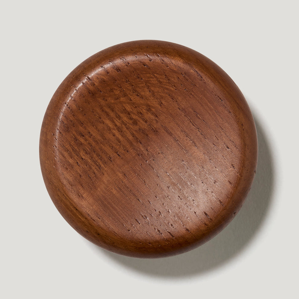 NORA Wooden Cabinet Knob - Dark Stain Oak