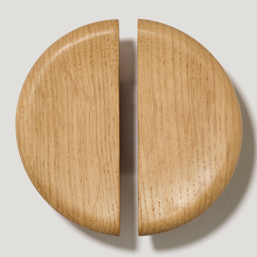 NORA Semi-Circular Wooden Pull - Oak