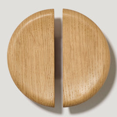 Plank Hardware nora split round handle oak 45164040978711