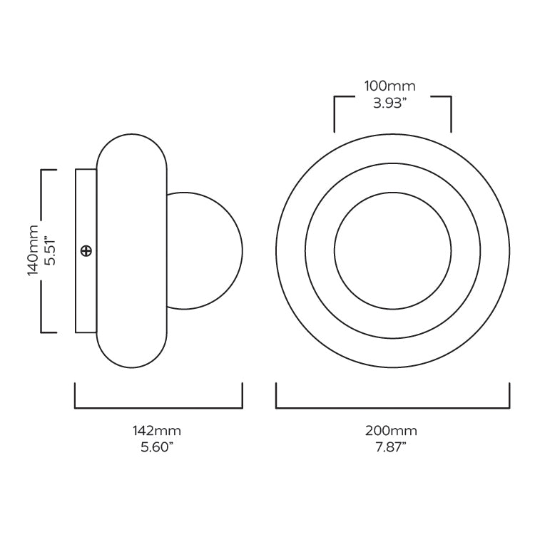 Plank Hardware NOVI Brass Wall Sconce - Brass