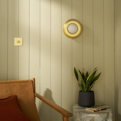 Plank Hardware novi donut wall light brass 45677991559447