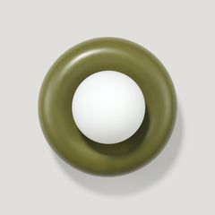 Plank Hardware novi donut wall light khaki green 45674385113367