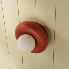 Plank Hardware novi donut wall light rust red 45678475411735