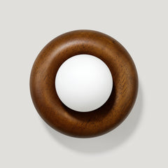 Plank Hardware novi donut wall light walnut 45674407395607